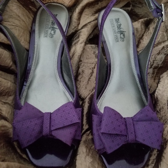 Coach and Four Shoes - Coach sling back heels 7.5 Coach and Four Shoes - Coach sling back heels 7.5